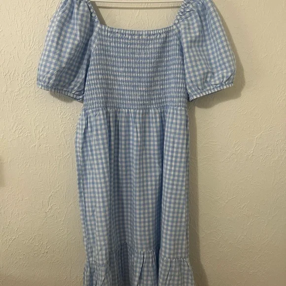 Women’s Blue Gingham Sundress XXL NWT - Picture 7 of 7